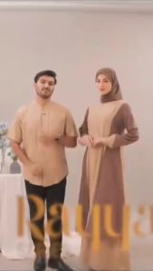 Baju Cantik Remaja Gamis Daily Outfit Nibras Setala Khaki / Baju Gamis Wanita Remaja Fresh Younger & Elegan