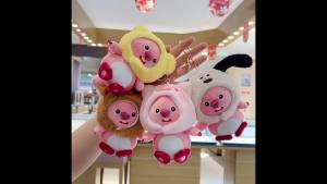 Cute Loopy Keychain Pendant Plush Toy Birthday Gift Christmas Gift - Mainan Kanak Budak Perempuan Lelaki - 可爱萌小海狸挂件毛绒玩具公仔玩偶包包挂饰车钥匙扣布娃娃