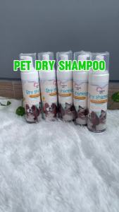 PET DRY SHAMPOO Anjing Kucing 200ml - Shampo Foam Tanpa Bilas - Shampo Kering Hewan Peliharaan - Shampo Mandi Busa Kering Tanpa Air