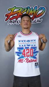 Mabuhigh FourTwenty white Blue Sando Jersey / Primo Active Wear