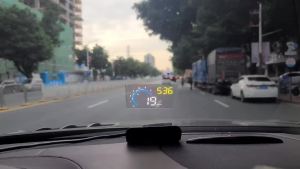 Bộ hiển thị tốc độ hắt kính lái HUD-M12 kết nối qua cổng USB/OBD2