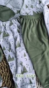 26Pcs Baju bayi baru lahir paket lahiran newborn 0-3 Bulan Serian Sage