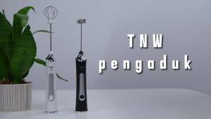 TNW KE6 Pembuih Susu Pengocok Telur Mini Hand Mixer Alat Kocok Telur Elektrik Milk Frother USB Rechargeable 2400mah