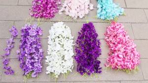 Ready Stock: 50/100CM Artificial Orchid String Vine For Home Decor