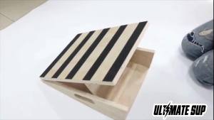 Pushnpull Wooden Slant Board adjustable tilt board Portable for Fitness & Aerobic