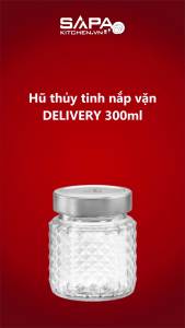 Hũ thủy tinh nắp vặn Delivery 300ml - Bormioli Rocco - Italy