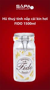Hũ Thủy Tinh Nắp Cài Kín Hơi Fido Bormioli Rocco 149230M04321991 (1500ml)