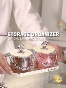 Aesthetic Storage Jar Set with Tray Candy Nuts Chocolate Dried Fruits Container Home Snacks Organizer