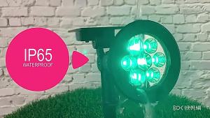 18 LEDs Lampu Sorot Taman RGB LED Solar Cell Lampu Taman Tenaga Surya