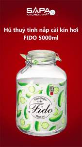 Hũ Thủy Tinh Nắp Cài Kín Hơi Fido Bormioli Rocco 149270M02321991 (5000ml)