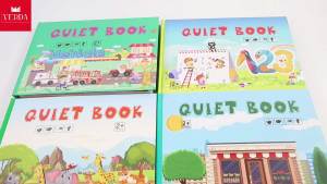 Sách dán hình cho bé học liệu thông minh montessori Quiet Book đồ chơi bận rộn busy bóc sticker trẻ em trai gái VERDA