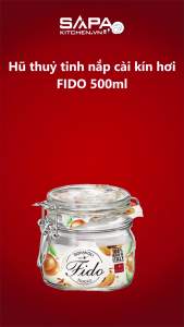 Hũ Thủy Tinh Nắp Cài Kín Hơi Fido Bormioli Rocco 149210ME7321991 (500ml)
