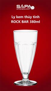 Bộ 6 Ly Kem Thủy Tinh Rock Bar Bormioli Rocco 340310M02321990 (380ml / Ly)