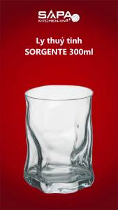 Combo 6 Ly Thủy Tinh Sorgente Bormioli Rocco 300ml - Trong