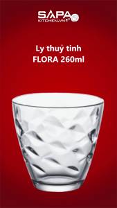 Bộ 12 Ly Thủy Tinh Flora Bormioli Rocco 383440VZ5021990 (260ml / Ly)