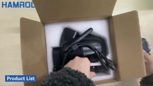 Hamrol Dual Lens 4K 8MP All Black PTZ WIFI Camera Home Safety Outdoor Network Camera Auto Tracking Two Way Audio Wireless CCTV