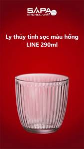 Bộ 6 Ly Thủy Tinh Line Bormioli Rocco 580501M04121990 (290ml / Ly) - Hồng