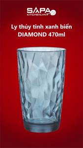 Bộ 6 Ly Thủy Tinh Diamond Bormioli Rocco 350260M02321990 (470ml / Ly) - Xanh Biển