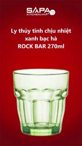 Bộ 6 Ly Thủy Tinh Rock Bar Bormioli Rocco 517530BN1321990 (270ml / Ly)