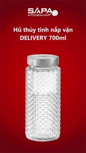 Hũ thủy tinh nắp vặn Delivery 700ml - Bormioli Rocco - Italy