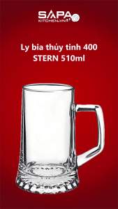 Bộ 6 Ly Bia Thủy Tinh Stern 400 Bormioli Rocco 133640M02021990 (510ml / Ly)