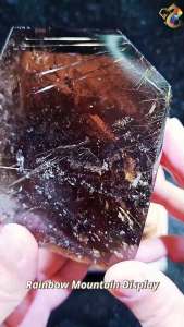 Collectors Grade Smokey Quartz Wealth Snowy White Phantom Citrine Gold Rutile Rainbow Mountain Display
