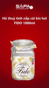 Hũ Thủy Tinh Nắp Cài Kín Hơi Fido Bormioli Rocco 149220M04321991 (1000ml)