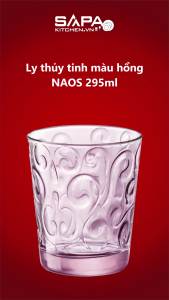 Bộ 6 Ly Thủy Tinh Naos Bormioli Rocco 530334B45321990 (295ml / Ly) - Hồng