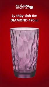 Bộ 6 Ly Thủy Tinh Diamond Bormioli Rocco 350270M02321990 (470ml / Ly) - Tím