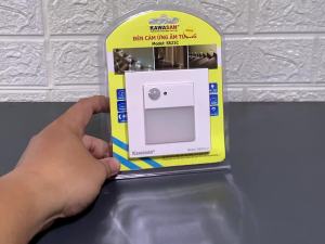 Đèn Cảm Ứng Cầu Thang SS21C Đèn âm tường cảm ứng hồng ngoại siêu nhạy kết hợp chức năng cảm ứng ánh sáng Có công tắc điều chỉnh chế độ ngày/đêm hoặc đêm SS21C