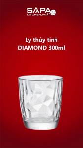 Bộ 6 Ly Thủy Tinh Diamond Bormioli Rocco 350200M02321990 (300ml / Ly)