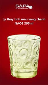Bộ 6 Ly Thủy Tinh Naos Bormioli Rocco 530333B45321990 (295ml / Ly) - Vàng Chanh