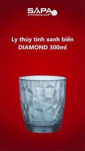 Bộ 6 Ly Thủy Tinh Diamond Bormioli Rocco 350230M02321990 (300ml / Ly) - Xanh biển