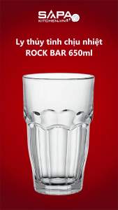 Bộ 6 Ly Thủy Tinh Rock Bar Bormioli Rocco 418983B10321990 (650ml / Ly)