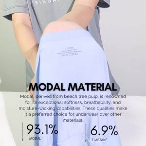 mixshop Men Modal Boxer Brief Underwear Trunks Breathable BreezeFit Comfort [SG STOCK]