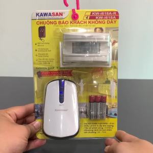 Chuông báo khách không dây có điều khiển bằng remote từ xa I618A-RM1A