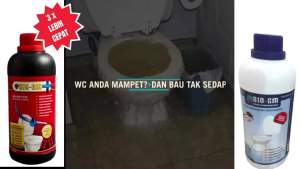 Cairan Penguras WC Mampet Tersumbat Buntu Kuras Sepiteng Reaksi 3 x Lebih Cepat dari Cairan WC lain