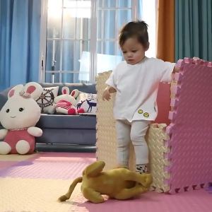 4PCS 60*60 baby splicing crawling mat thick foam waterproof floor mat free splicing large size family game mat Baby anti-fall bedroom living room mattress