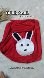 Hijab Anak 3 4 5 6 Tahun Gambar Karakter Kelinci Jilbab Anak Perempuan Kerudung Instan