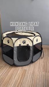 Kandang Lipat Portable - Kandang Kucing Besar - Rumah Kucing Untuk Melahirkan Jumbo Tenda Anjing Hewan Peliharaan - Pagar Tenda Lipat Kucing - Pagar Tenda Lipat Portabel Dengan 8 Panel Untuk Kucing Anjing - Playpen Kucing - Kandang Lipat Tenda Hewan