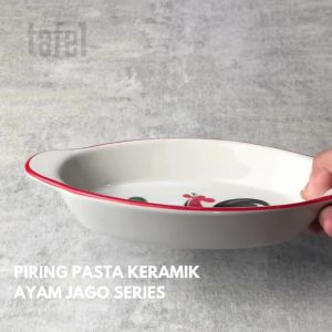 KOPIN Piring Pasta Ayam Jago 18 cm Isi 1