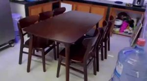 BÀN ĂN MANGO GỖ - BÀN ĂN 6 GHẾ GỖ TỰ NHIÊN BÀN ĂN CƠM 4 GHẾ hộ gia đình - BH 12 THÁNG - kiến tạo phía bên trong NGỌC MAI