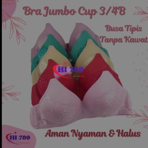 Bra BH Fashion CUP 3/4B Push Up Bra Premium Busa Tipis Tanpa Kawat Sangat Nyaman 286
