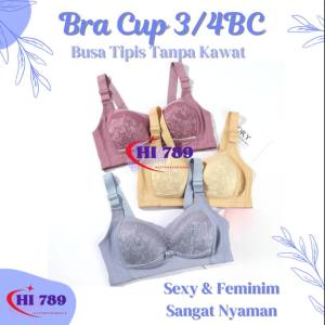 Bra BH Fashion Cup 3/4BC Push Up Bra Premium BH Busa Tipis Tanpa Kawat Sangat Nyaman A88