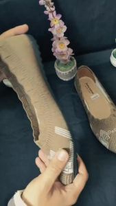 Sepatu Wanita FlatShoes Rajut Slip On Size 37 - 40 Sol Karet / FlatShoes Balet Korea Wanita 2024