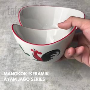 Mangkok Ayam Jago Bentuk V 11.5 cm Isi 1