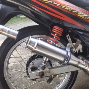 Tabung Silencer Knalpot Motor sarful inlet 50mm