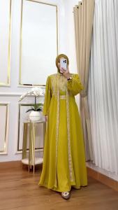 ZIFA FASHION // COD // LARISA DRESS SERIES // DRESS CRUTY BORDIR MEWAH // FREE BELT CANTIK // GAMIS WANITA TERBARU 2024 KEKINIAN // *CC