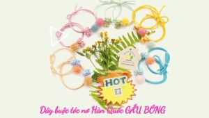 Đồ cột tóc dây buộc tóc nơ Hàn Quốc gấu bông - thương hiệu Vợ Chồng Tôi