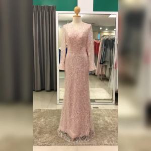 ชุดแม่เจ้าสาววัยรุ่น, ชุดแม่เจ้าบ่าวหรูๆ ไม่มีลูกไม้ แบบไม่แก่ สวย หรู ตอนกลางคืน กลางวัน และงานเช้า PFL221-PNK ชมพู